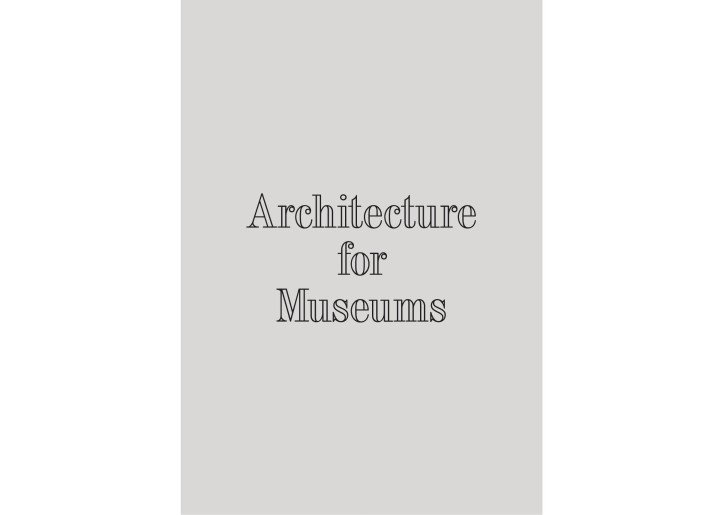 31 Architecture For Museums