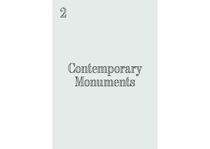 2 Contemporary Monuments Cover 