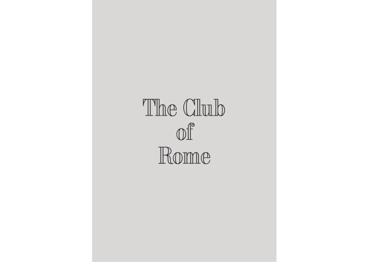30 The Club Of Rome