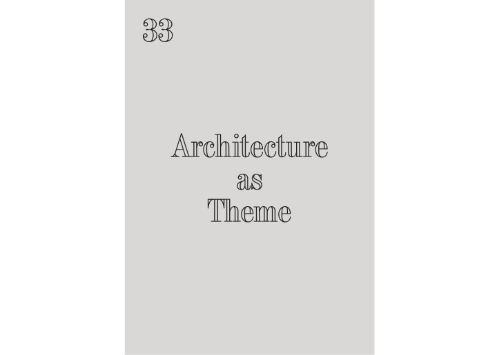 33 Architecture As Theme 